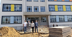 İlçe Milli Eğitim Müdürü Uluçay, Cumhuriyet YBO İnşaatını inceledi