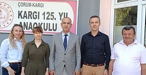 İlçe Milli Eğitim Müdürü Uluçay'dan Kargı 125. Yıl Anaokulu’na ziyaret