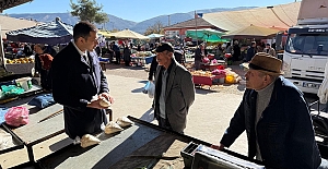 Kargı Kaymakamı Oğuzhan Akman, Pazar esnafını ziyaret etti