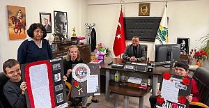 Özel eğitim sınıfı öğrencilerinden ‘Atatürk'ü Anma’ temalı anlamlı eser