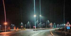 Kargı-Boyabat kavşağında aydınlatma çalışmaları tamamlandı