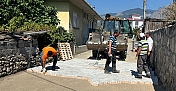 Kargı’da kilit parke taşı çalışmaları sürüyor